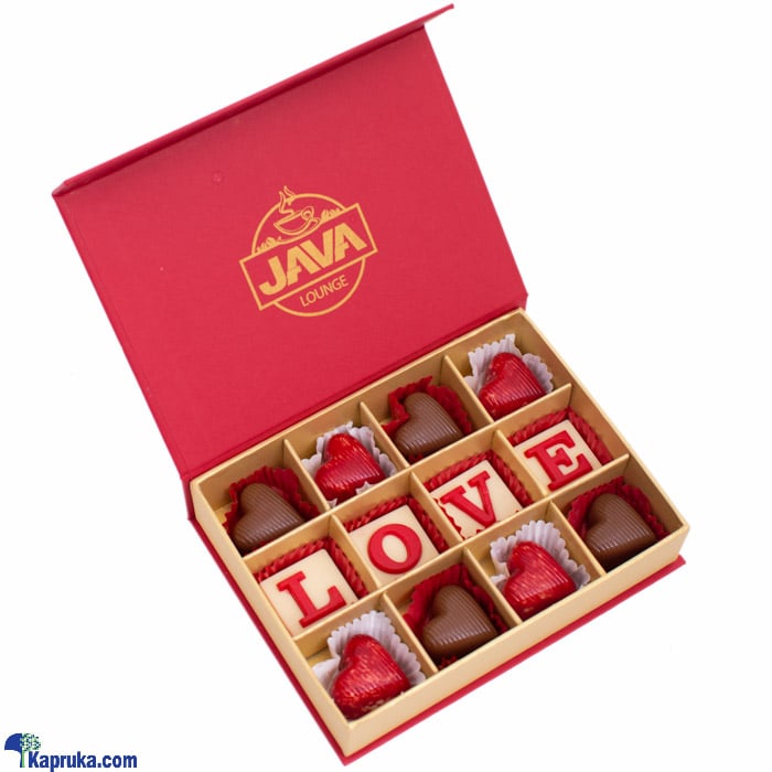 Java Milk Hearts With Hazelnut Praline 12 Piece Chocolate Box Online at Kapruka | Product# chocolates00959