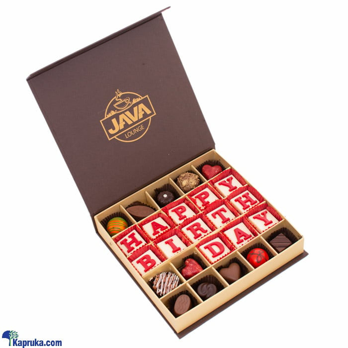 Java Happy B'day 25 Piece Chocolates Online at Kapruka | Product# chocolates00965