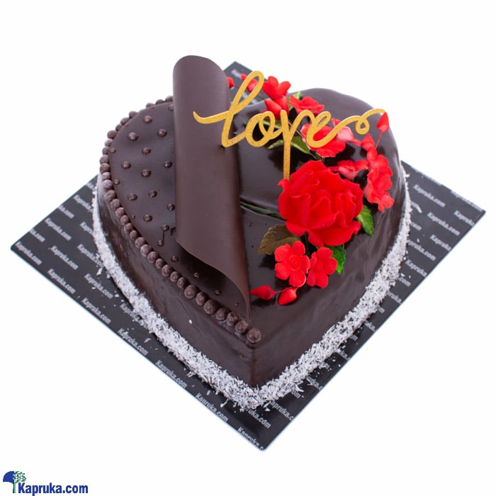 Heart Chocolate Gateau Online at Kapruka | Product# cake00KA001131