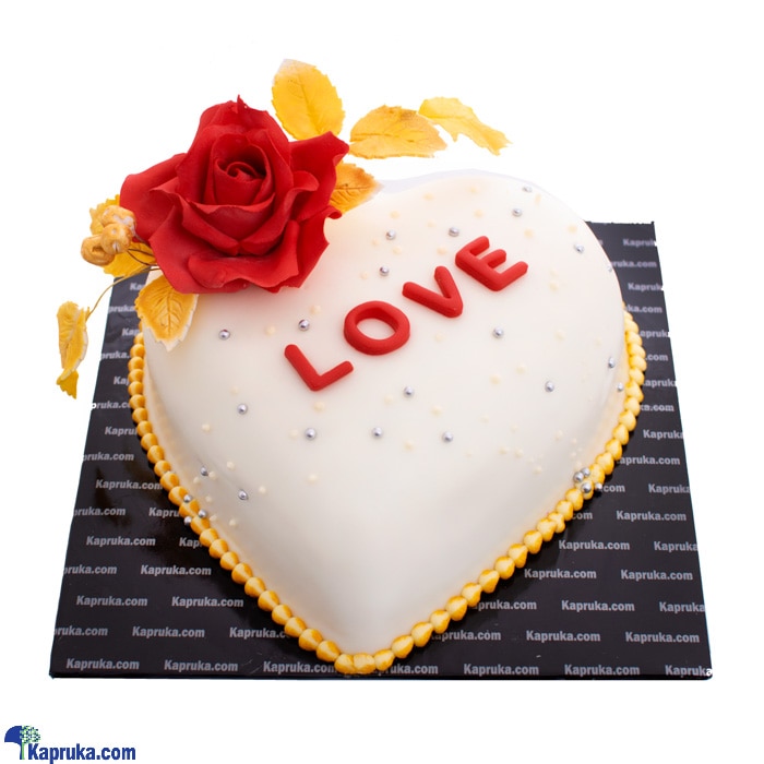A Romantic Tale Ribbon Cake Online at Kapruka | Product# cake00KA001136