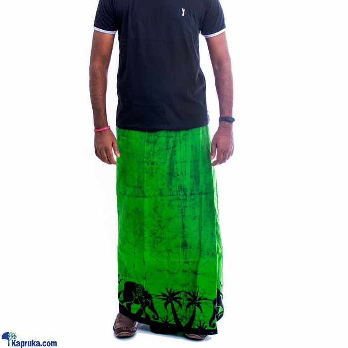 Green And Black Mixed Sarong Online at Kapruka | Product# clothing01805