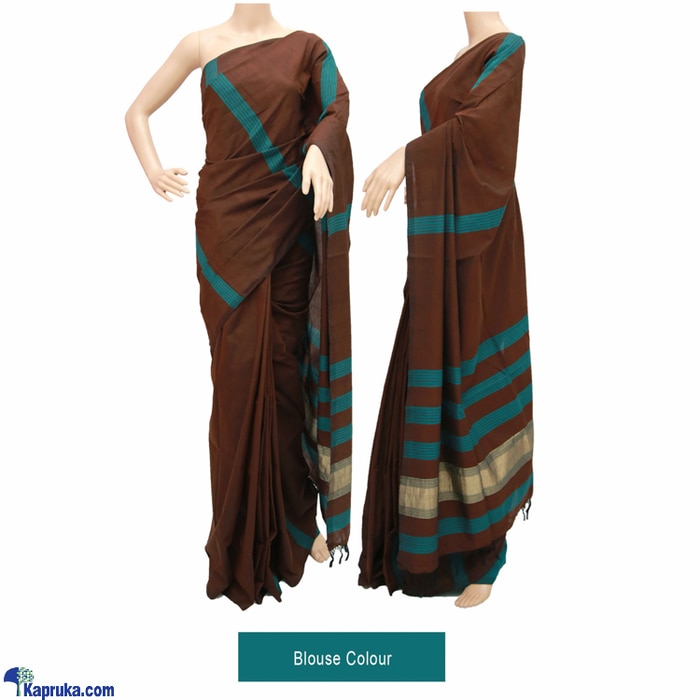 Standard Cotton Saree Brown Mixed C1456 Online at Kapruka | Product# clothing01851