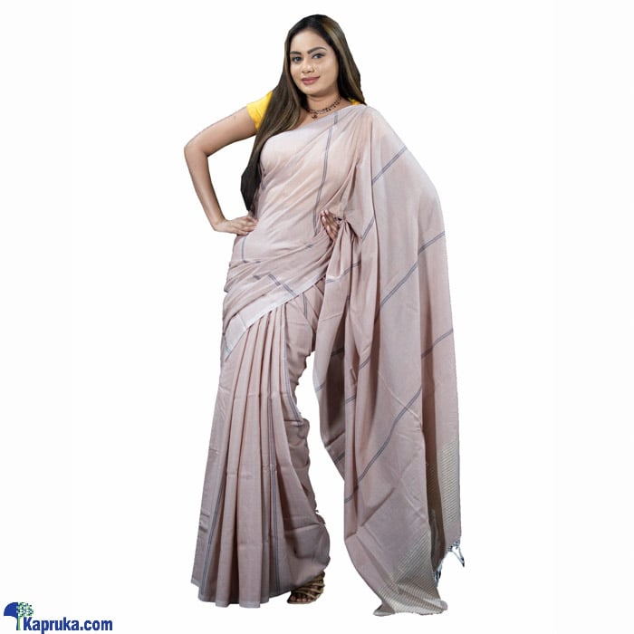 Light Pink Mixed Standard Cotton Saree- C1476 Online at Kapruka | Product# clothing02078