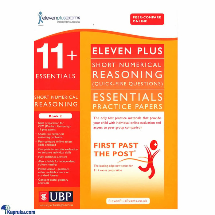 11+ Short Numerical Reasoning Online at Kapruka | Product# book0174