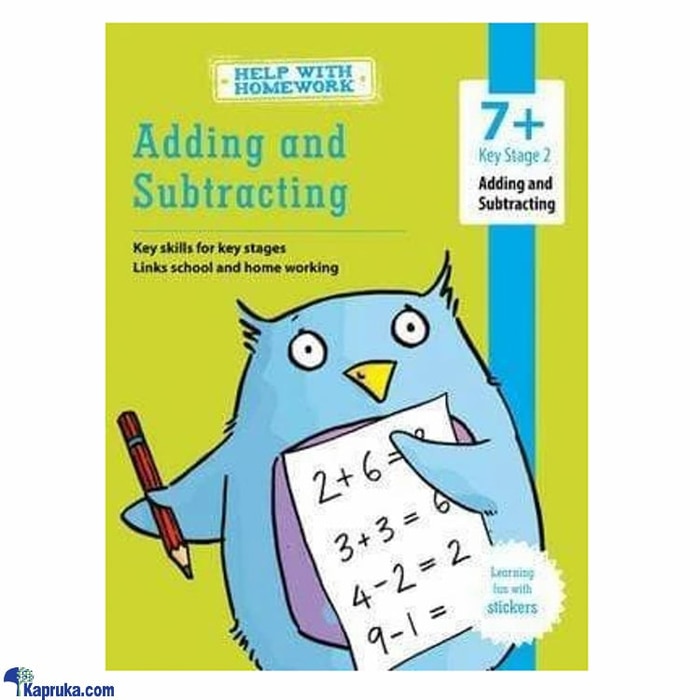 Help With Homework - Adding And Subtracting - 7+ Online at Kapruka | Product# book0270
