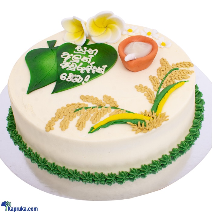 Divine Veekaral Deco Avrudu Cake 1kg Online at Kapruka | Product# cakeDIV00186