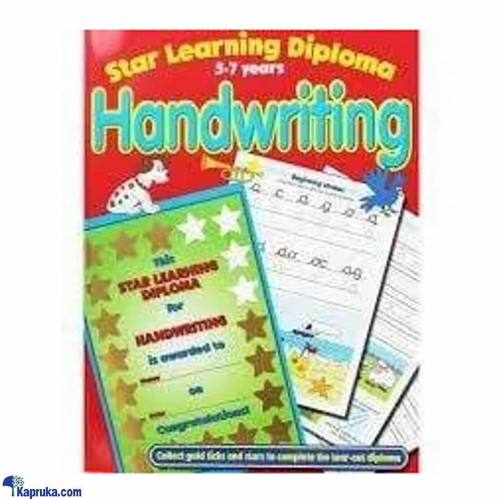 Star Learning Diploma: Handwriting (5- 7 Years) Online at Kapruka | Product# book0358