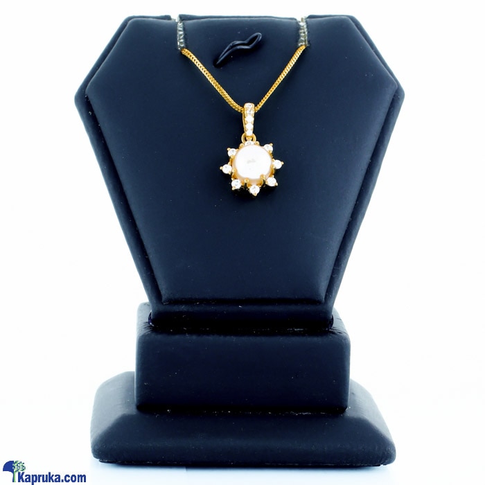 Swarnamahal 22kt Yellow Gold Studded Pendant With Swarovski Zirconia- PE1839 Online at Kapruka | Product# jewelleryS0338