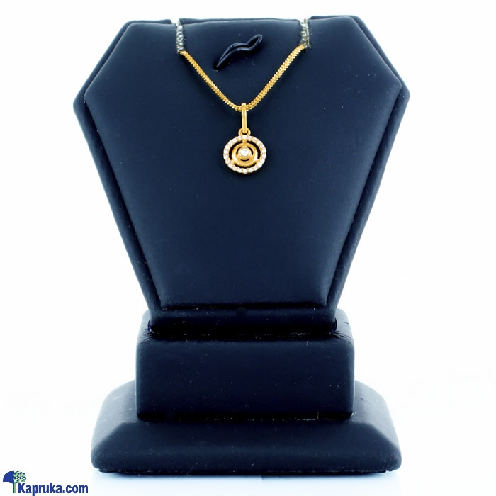 Swarnamahal 22kt Yellow Gold Studded Pendant With Swarovski Zirconia- PE1838 Online at Kapruka | Product# jewelleryS0337