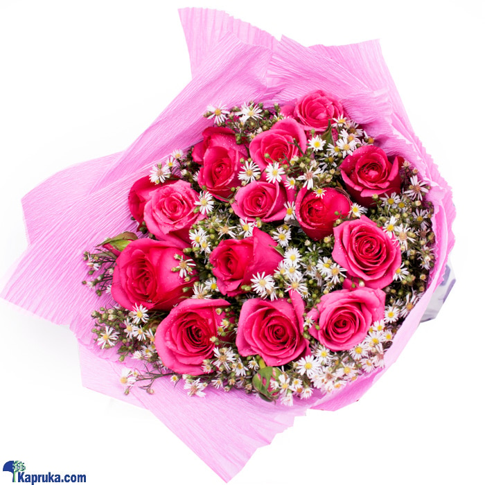 Pink Rose Blossom Bouquet Online at Kapruka | Product# flowers00T1215