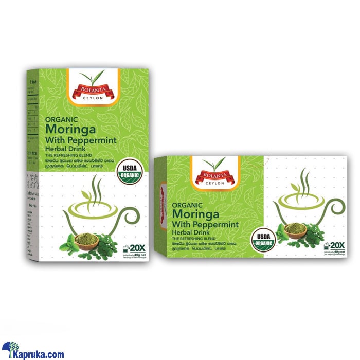 Rolanta Organic Moringa With Peppermint Herbal Drink - 40g Online at Kapruka | Product# grocery001739