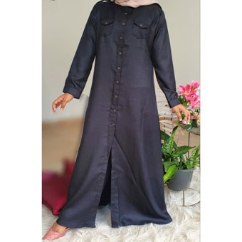 Black Linen Maxi - ZM17509 Online at Kapruka | Product# clothing02483
