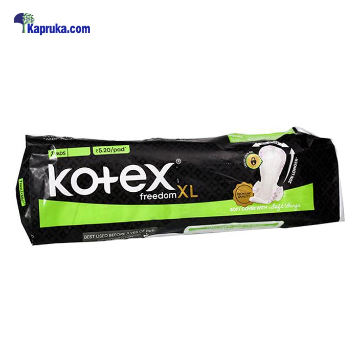 Kotex- Freedom XL Soft Cover With Soft Wings - 7pads Online at Kapruka | Product# grocery001784