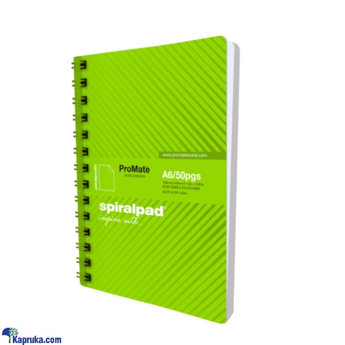 Promate A6 Note Book With Spiral- 50pgs- Soft Cover(mdg) Online at Kapruka | Product# childrenP0559