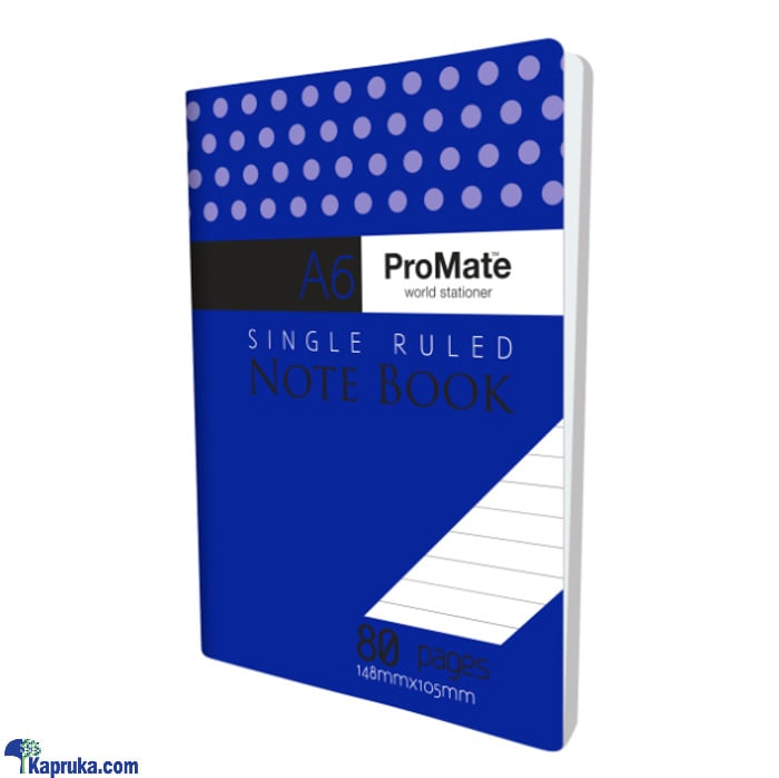 Note Book (promate) A6 Single 80 Pages (MDG) Online at Kapruka | Product# childrenP0548