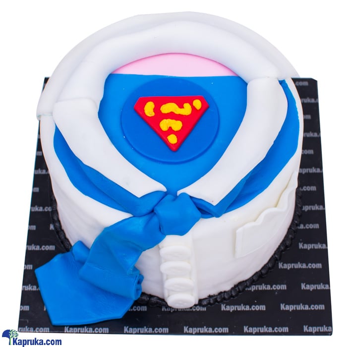 'my Super Hero' Ribbon Cake- Cake For Him , Cake For Dad Online at Kapruka | Product# cake00KA001189