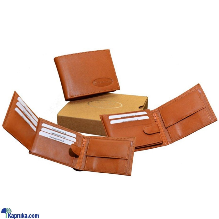 P.G Martin EDM Genuine Leather Gents Wallet - Waxxy Tan - PG 037 Online at Kapruka | Product# fashion001689_TC1