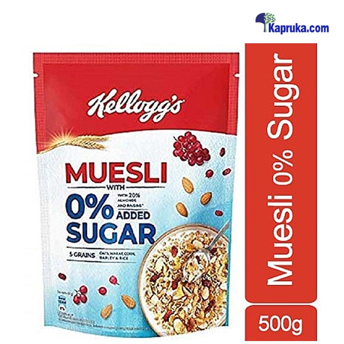Kelloggs Muesli Zero Added Sugar- 500g Online at Kapruka | Product# grocery001871