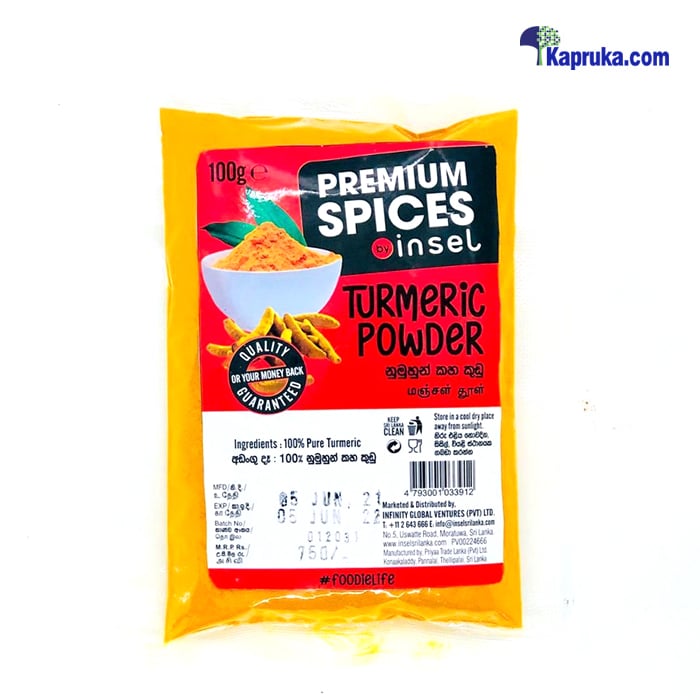 Insel Natural Turmeric Powder - 100g Online at Kapruka | Product# grocery001916
