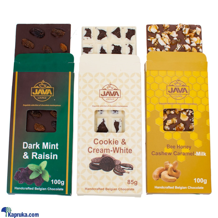 Java milk chocolate/Dark chocolate/White chocolate slab trio - 3 boxes Online at Kapruka | Product# chocolates001135