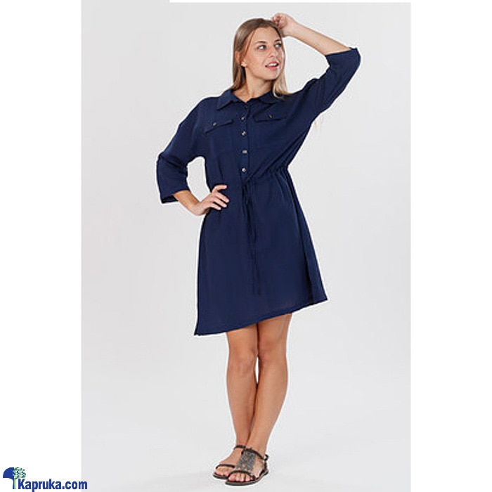 Linen Shirt Dress MD 166 Online at Kapruka | Product# clothing02767