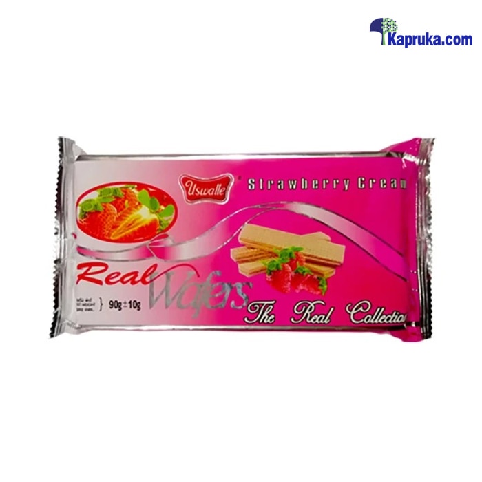 Uswatte Crunchy Strawberry Cream Wafers- 170g Online at Kapruka | Product# grocery001965