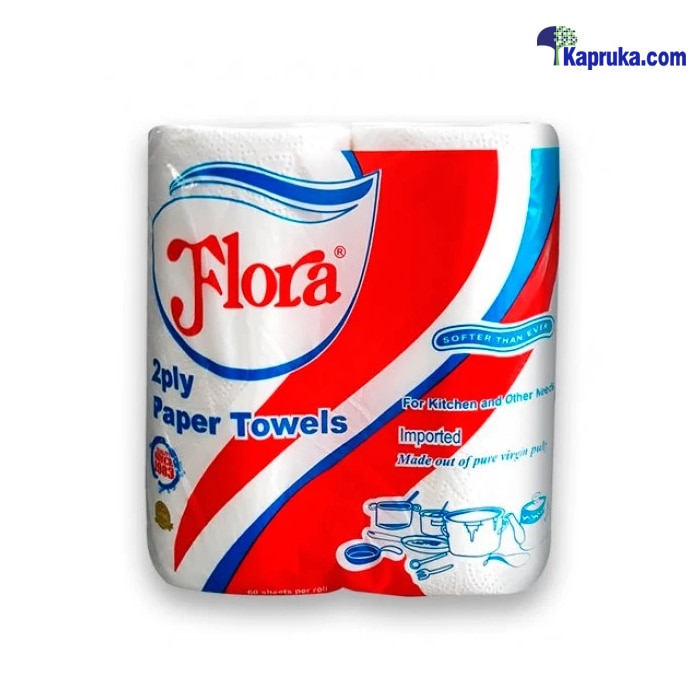 Flora Kitchen Towel Roll 1ply 100sx 2 Online at Kapruka | Product# grocery001968