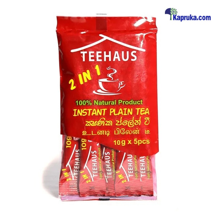 Teehaus 100% Pure Ceylon Instant Plain Tea - 10g X 5 Sachets Online at Kapruka | Product# grocery001978