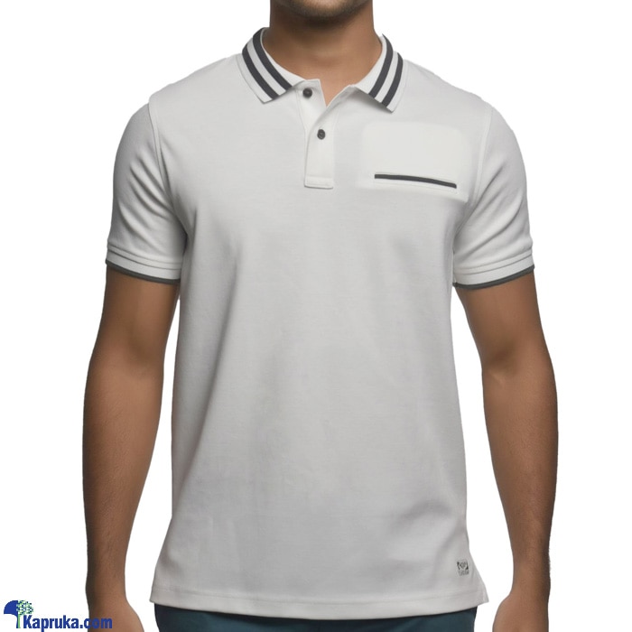 Men's Slim Fit Classic Sport Polo T- Shirt White Online at Kapruka | Product# clothing02818