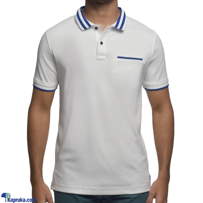 Men's Slim Fit Classic Sport Polo T- Shirt White Online at Kapruka | Product# clothing02819
