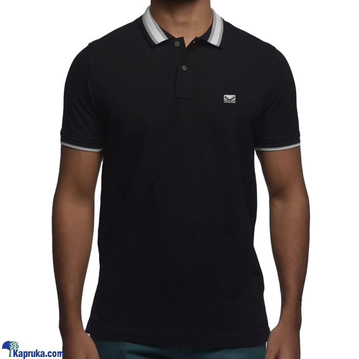 Men's Slim Fit Urban Polo T- Shirt Black Online at Kapruka | Product# clothing02815