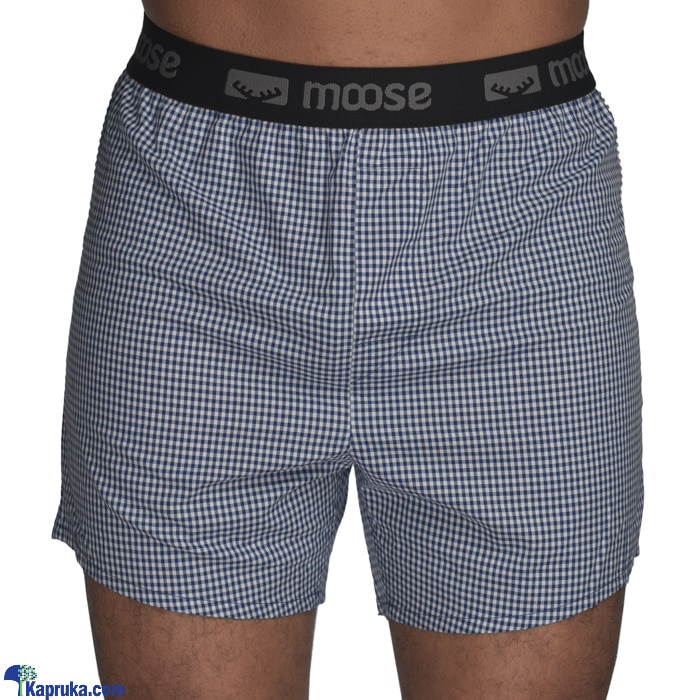 Men's Boxer Short Blue And White Check Online at Kapruka | Product# clothing02833