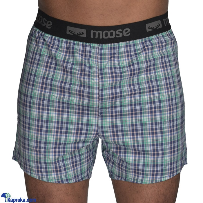 MOOSE Men`s Boxer Short Green Strip Online price in Sri Lanka At