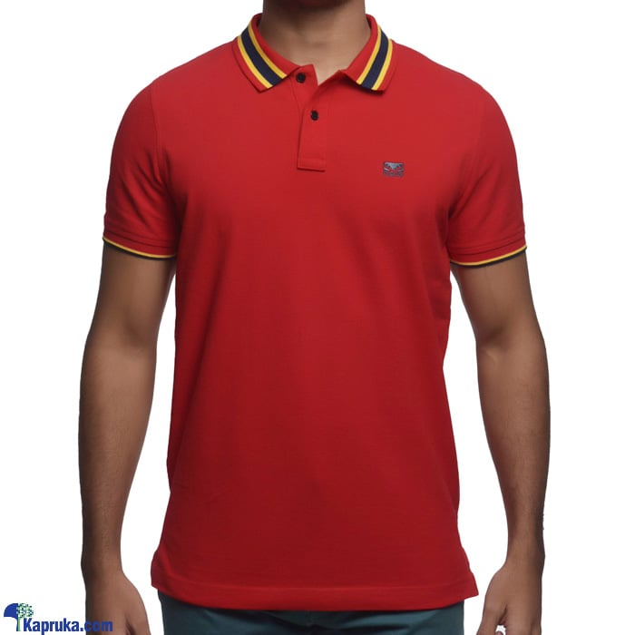 Men's Slim Fit Urban Polo T- Shirt Red Online at Kapruka | Product# clothing02825