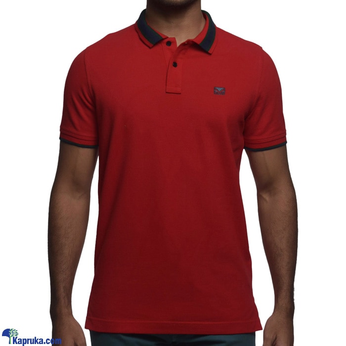Men's Slim Fit Urban Polo T- Shirt Red Online at Kapruka | Product# clothing02826