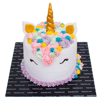 Little Unicorn Ribbon Cake Online at Kapruka | Product# cake00KA001198