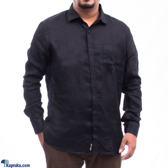FASHION HUB | Black Collar L/S Shirt Online Price in Sri Lanka ...
