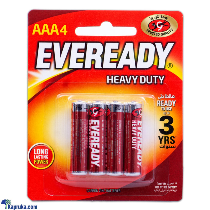 Eveready Heavy Duty AAA4 Battery Pack Online at Kapruka | Product# grocery002029