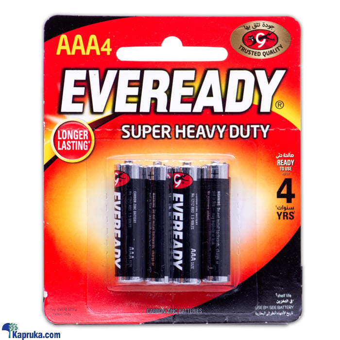 Eveready Super Heavy Duty AAA4 Battery Pack Online at Kapruka | Product# grocery002030