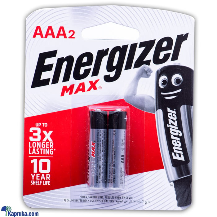 Energizer MAX AAA2 Battery Pack Online at Kapruka | Product# grocery002032