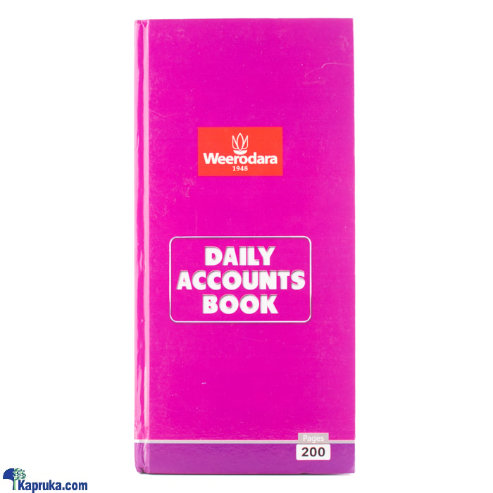 Weerodara Daily Accounts Book- 200pages Online at Kapruka | Product# childrenP0653