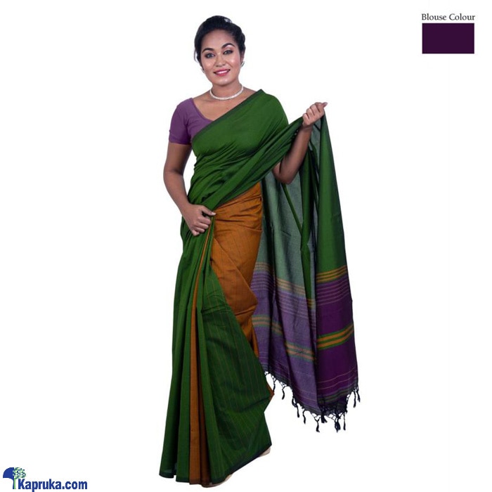 Cotton And Reyon Mixed Saree SR095 Online at Kapruka | Product# clothing03157