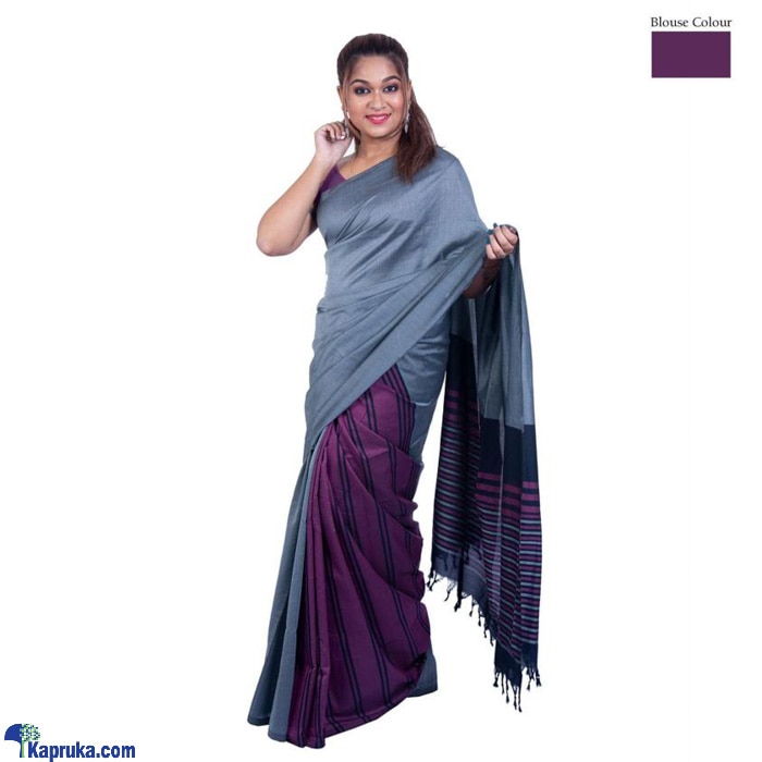 Cotton And Reyon Mixed Saree SR122 Online at Kapruka | Product# clothing03135