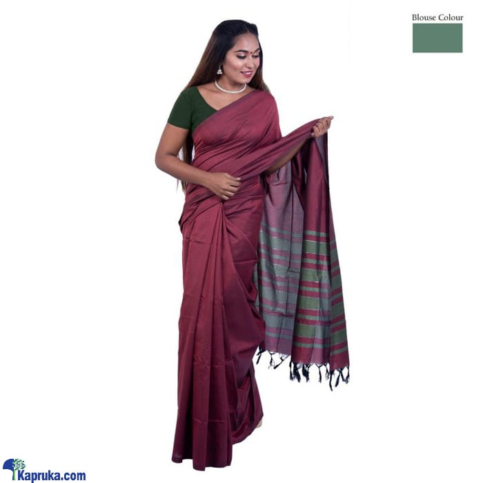 Cotton And Reyon Mixed Saree SR128 Online at Kapruka | Product# clothing03144