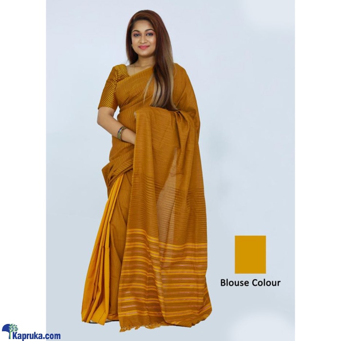 Cotton And Reyon Mixed Saree SR012 Online at Kapruka | Product# clothing03119