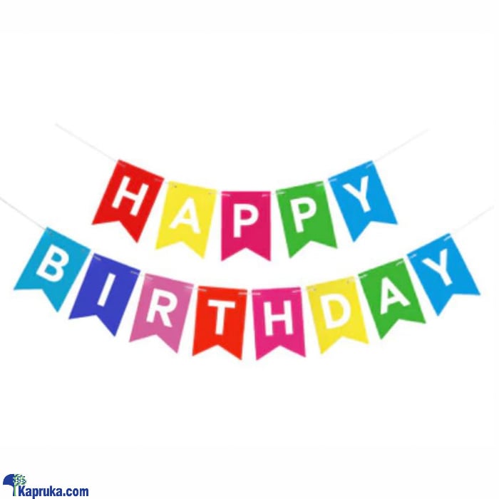 Fecedy Colorful Happy Birthday Banner Online at Kapruka | Product# partyP00133