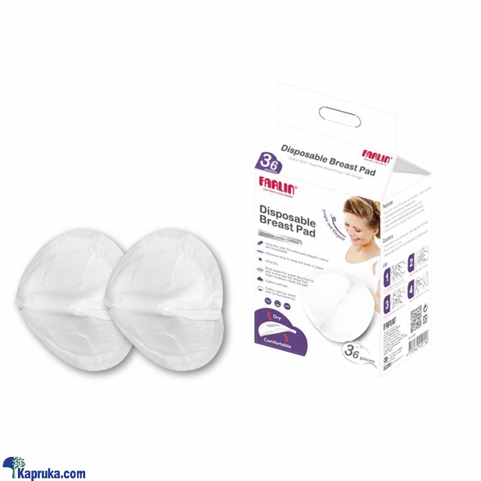 FARLIN DISPOSABLE BREAST PAD 36 Packs - Nursing Pads For Breastfeeding - Superior Soft Breast Pads - Ultra Soft Milk Leak Protection Online at Kapruka | Product# babypack00464