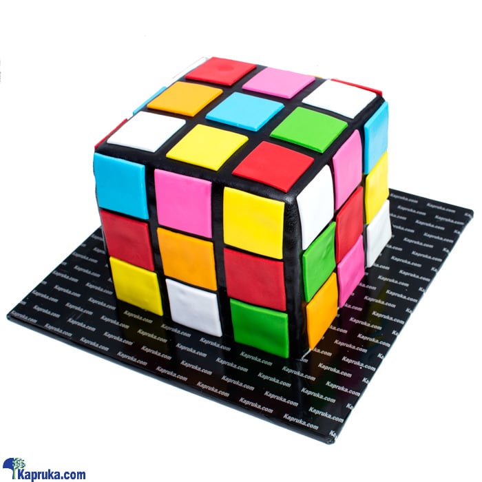 Rubik's Cube Ribbon Cake Online at Kapruka | Product# cake00KA001199