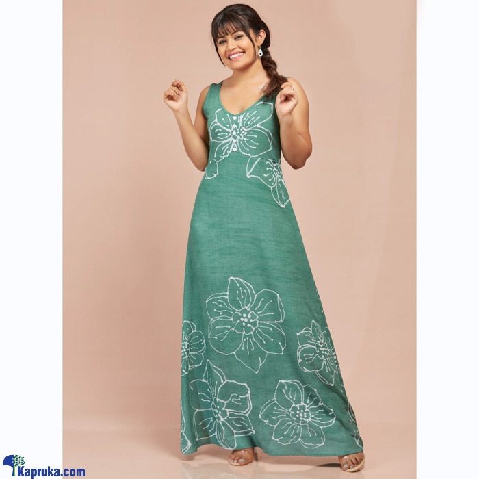 Batik Dress- Green Online at Kapruka | Product# clothing03444