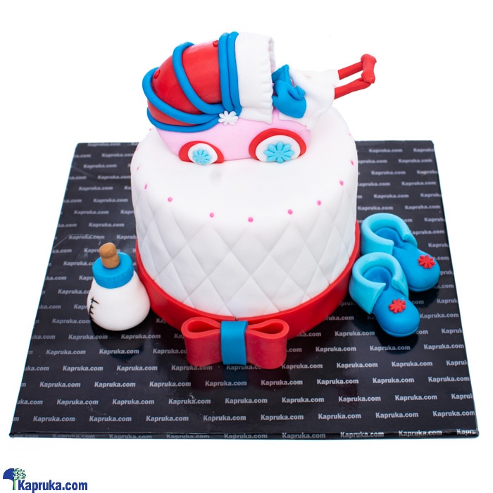 Welcome Baby, Ribbon Cake Online at Kapruka | Product# cake00KA001207